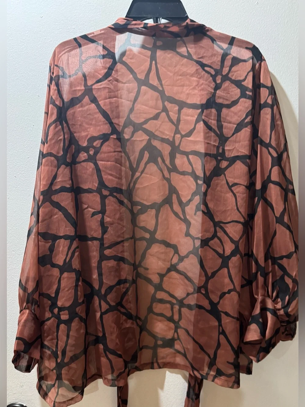 Free People Safari Print Tie Front Kimono